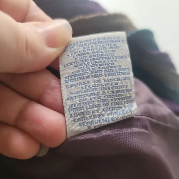 BODEN Corduroy Dress 6R Womens 3/4 Sleeve Embroidered Shift Midi Brown - Picture 11 of 11